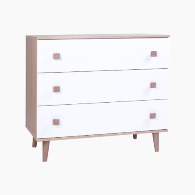 Comoda Luca simpla alb capucino